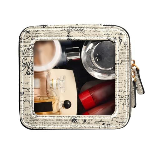 FRODOTGV Reise-Kulturbeutel, transparent, klein, Make-up-Tasche für Geldbörse, abstraktes Muster, Reise-Kosmetiktasche, Abstraktes Muster, 1 Size von FRODOTGV