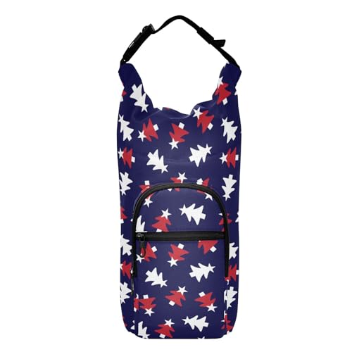 FRODOTGV Weihnachtsbaum-Schlinge mit Wasserflaschenhalter, verstellbarer Kordelzug, Rucksack mit Taschen und Wasserflaschenhalter, Wander-Wasserflaschen-Rucksack, passend für 20/24/32/1,2 l Flaschen von FRODOTGV