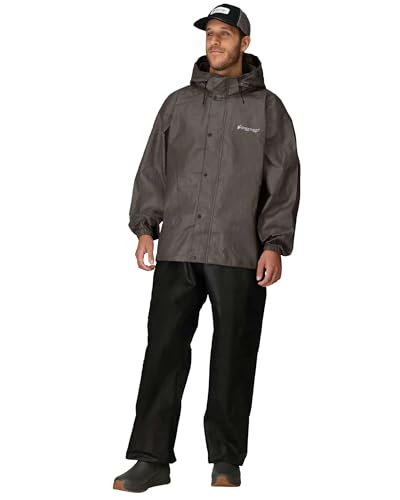 frogg toggs Herren Regenpak voor alle sporten Regenbekleidung, Stone Jacke/Black Pants, S EU frogg toggs Herren Regenpak voor alle sporten Regenbekleidung, Stone Jacke/Black Pants, S EU von frogg toggs