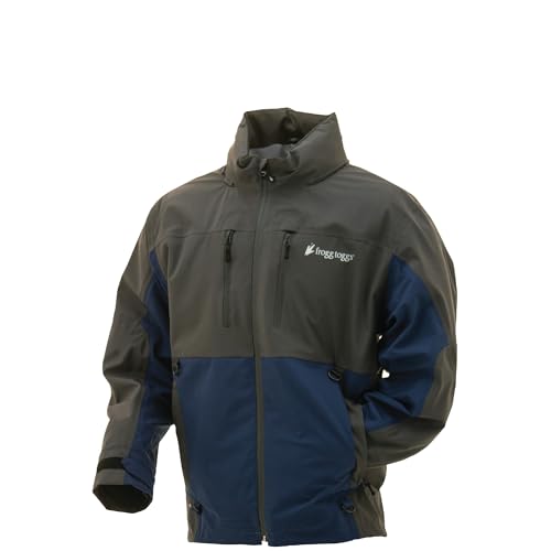 frogg toggs Herren Ii Guide Waterproof Rain, Compatible W Co-Pilot Puff Jacket & Vest Liners 2 Regenjacke, wasserdicht, atmungsaktiv, Staubblau/Schiefer, L frogg toggs Herren Ii Guide Waterproof Rain, Compatible W Co-Pilot Puff Jacket & Vest Liners 2 Regenjacke, wasserdicht, atmungsaktiv, Staubblau/Schiefer, L von frogg toggs