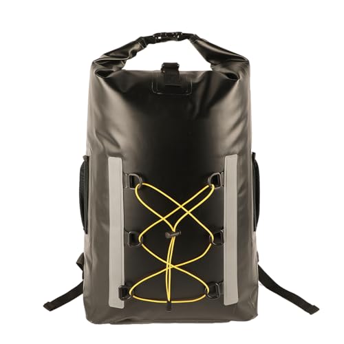 FROMCEO Dry Bag Rucksack, 30 l, mit Netztasche, verstellbarer Riemen, Trockentasche, wasserdicht, groß, leicht, Trockenrucksack von FROMCEO