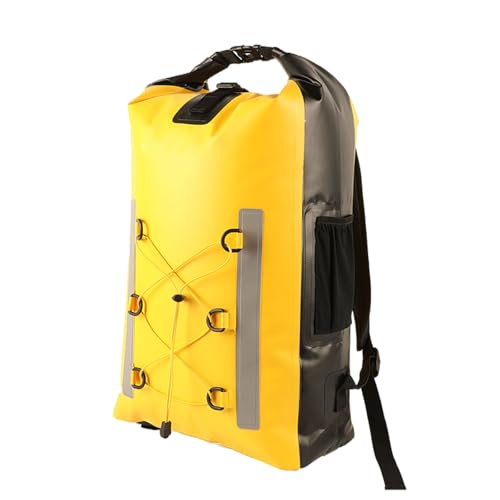 FROMCEO Dry Bag Rucksack, 30 l, mit Netztasche, verstellbarer Riemen, Trockentasche, wasserdicht, groß, leicht, Trockenrucksack von FROMCEO