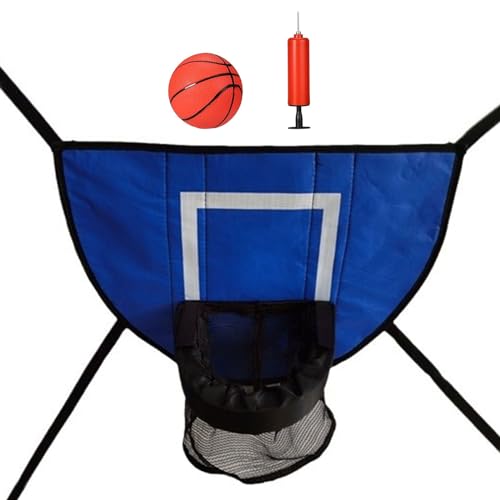 Kleiner Basketballkorb für den Innenbereich, Kinder-Basketball-Reifen, Wandhalterung, Dunks-Rand, Aufhängung mit kleinem Basketball-Set von FROMCEO