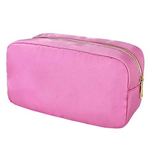 Kosmetiktasche für Geldbörse, kleine Make-up-Tasche, tragbare Reise-Make-up-Tasche, Kosmetiktasche mit Reißverschluss, tragbares Make-up, rose, L von FROVOL