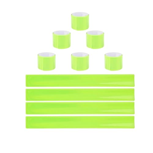 FRTAOOP 10 Stücke Reflektorbänder, 40 cm Sicherheits Schnapparmband, Klatscharmband, für Jogger und Radfahrer FRTAOOP 10 Stücke Reflektorbänder, 40 cm Sicherheits Schnapparmband, Klatscharmband, für Jogger und Radfahrer von FRTAOOP