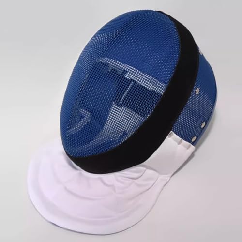 FSADYANG Fechtmasken 900N,Fechthelm,Profi Fechthelm,Degenmaske,Helm,Fechtanzug,Fechttrainingszubehör Gesichtsschutz(Blue,X-Small) von FSADYANG