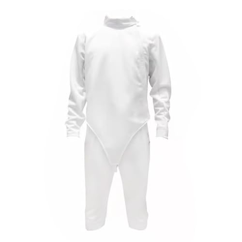 Fechtausrüstung, Fechtuniform, Unisex-Fechtuniform, Schutzkleidung für Fechtwettkämpfe, Dreiteiliger Anzug aus Oberteil/Weste/hose, Eisseidenstoff Körperschutz und Stichschutz(56 (Right hand)) von FSADYANG