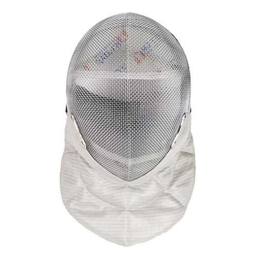 Fechtmaske, Fechtschutz, Degenfechthelm, Stichfestes 900N-Gewebe Mit Vollflächigem, Herausnehmbarem Futter, CFA-zertifizierte Fechtmaske in Wettkampfqualität(White,65-71cm/25-28in) von FSADYANG