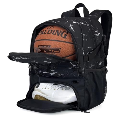 FSJMTQTS Basketball-Rucksack, Outdoor-Sport, Schultertasche, Basketballtasche, Fußballtasche für Schwimmen, Fitnessstudio, Reisen (Farbe 2) von FSJMTQTS