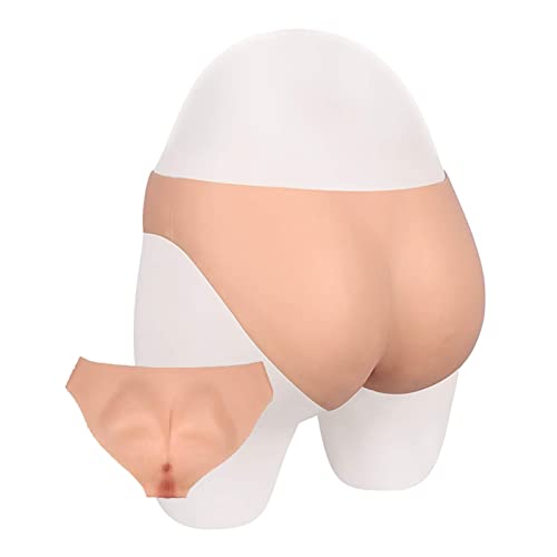 FSYH Realistische GefäLschte Vagina HöSchen Silikon Hip Enhancer Butt Shaper Control HöSchen Boxer füR Transgender Shemale Drag Queen,Nude,Vagina Tube von FSYH