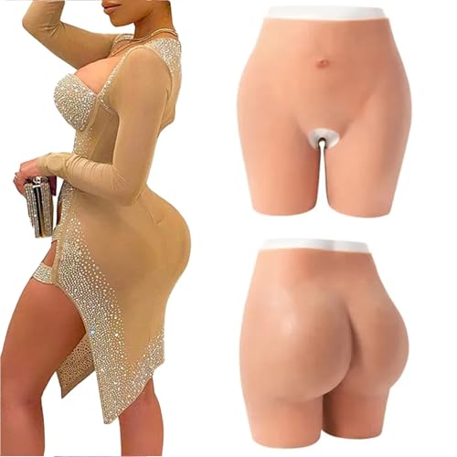 FSYH Silikon HöSchen füR Crossdresser Gesäß Und HüFtformer füR Frauen Shapewear Gepolstert Push Up HöSchen füR Frauen,Natural Skin,hip1.6cm von FSYH