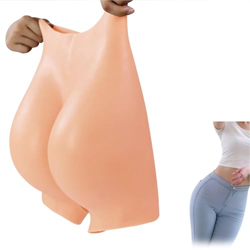 FSYH SilikonhöSchen GefäLschte Po HüFt VergrößErungs Shapewear HöSchen Push Up HöSchen füR Transgender Frauen Drag Queens,Braun,Large von FSYH