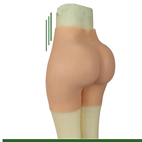 Silikon-Hose Offener Schritt GesäßVergrößErungs-HöSchen Hip Lift Butt Shaper Control Panty füR Frauen Falsche HüFten,Wheat Colored von FSYH