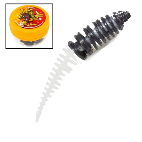FTM Omura Baits Hero Banane - Gummiköder, Länge/Packungsinhalt:5cm / 6 Stück, Farbe:schwarz-weiß FTM Omura Baits Hero Banane - Gummiköder, Länge/Packungsinhalt:5cm / 6 Stück, Farbe:schwarz-weiß von FTM