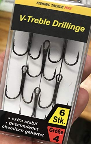 FTM Seika Pro Drillinge V-Treble - Drillingshaken zum Spinnangeln auf Hechte, Zander & Barsche, Angelhaken, Raubfischhaken, Größe/Packungsinhalt:Gr. 4/6 Stück FTM Seika Pro Drillinge V-Treble - Drillingshaken zum Spinnangeln auf Hechte, Zander & Barsche, Angelhaken, Raubfischhaken, Größe/Packungsinhalt:Gr. 4/6 Stück von FTM