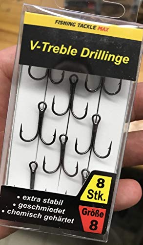 FTM Seika Pro Drillinge V-Treble - Drillingshaken zum Spinnangeln auf Hechte, Zander & Barsche, Angelhaken, Raubfischhaken, Größe/Packungsinhalt:Gr. 8/8 Stück FTM Seika Pro Drillinge V-Treble - Drillingshaken zum Spinnangeln auf Hechte, Zander & Barsche, Angelhaken, Raubfischhaken, Größe/Packungsinhalt:Gr. 8/8 Stück von FTM