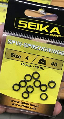 FTM Seika Pro Spin Sprengringe - 10 Verbindungsringe für Kunstköder, Ringe zum Hakenwechsel, Befestigungsringe für Angelhaken, Größe/Tragkraft:Gr. 4 / 40kg FTM Seika Pro Spin Sprengringe - 10 Verbindungsringe für Kunstköder, Ringe zum Hakenwechsel, Befestigungsringe für Angelhaken, Größe/Tragkraft:Gr. 4 / 40kg von FTM