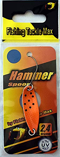 FTM Spoon Hammer 3,3cm 2,4g - Forellenblinker, Farbe:Salmon UV/Blue UV von FTM