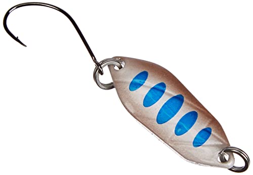 Spoon Forellenblinker 3,3g zum Wurffischen, Blinker für Barsch und Forellen, kupferfarben/Blaue Punkte von FTM