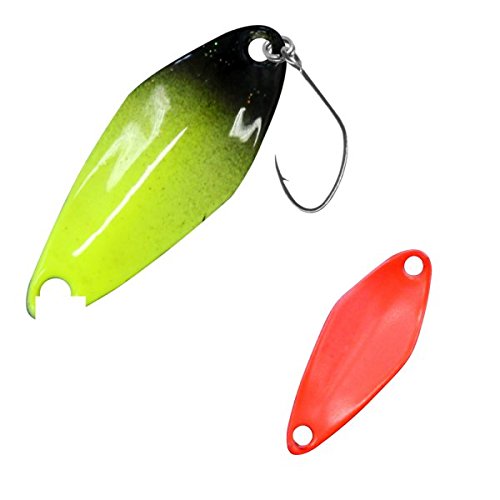 FTM Spoon Tremo 2, 9cm - Forellenblinker zum Ultra Light Angeln auf Forellen, Forellenköder zum Spinnangeln, Spinnköder, Blinker, Farbe:gelb-schwarz/orange, Gewicht:0, 9g FTM Spoon Tremo 2, 9cm - Forellenblinker zum Ultra Light Angeln auf Forellen, Forellenköder zum Spinnangeln, Spinnköder, Blinker, Farbe:gelb-schwarz/orange, Gewicht:0, 9g von FTM