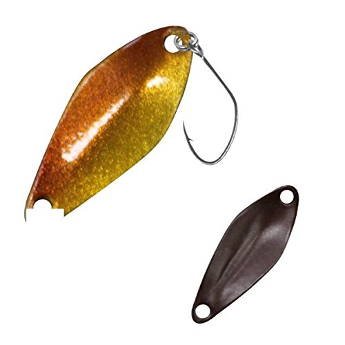 FTM Spoon Tremo 2, 9cm - Forellenblinker zum Ultra Light Angeln auf Forellen, Forellenköder zum Spinnangeln, Spinnköder, Blinker, Farbe:braun-rot/braun, Gewicht:2, 3g FTM Spoon Tremo 2, 9cm - Forellenblinker zum Ultra Light Angeln auf Forellen, Forellenköder zum Spinnangeln, Spinnköder, Blinker, Farbe:braun-rot/braun, Gewicht:2, 3g von FTM