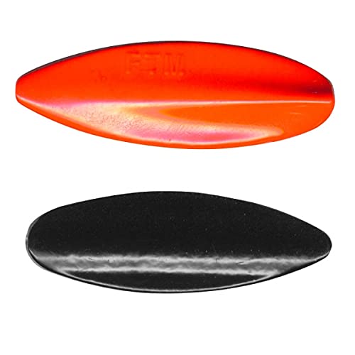 FTM Unisex – Erwachsene 10C5200291C10 Tornad-Inline Spoon-Forellenblinker zum Spinnfischen auf Forellen, Blinker zum Spinnangeln, Durchlaufblinker, Gewicht:5g, Farbe:Black/UV orange, Bunt, Normal von FTM
