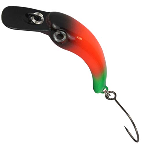 FTM Unisex – Erwachsene 10C8900074C10 Wobbler Masu 1,2g 2,9cm-Forellenwobbler zum Spinnangeln, Miniwobbler zum Forellenangeln, Forellenköder zum Spinnfischen, Farbe:schwarz/rot/grün, Bunt, Normal von FTM