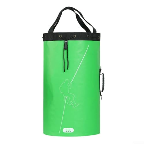 Wasserdichte Seiltasche zum Klettern, Wandern, Höhlenforschung, leicht, einfache Lagerung (30 l, grün) von FUANA