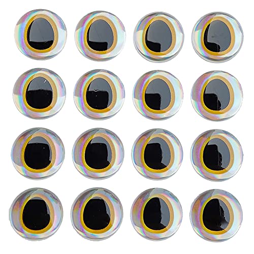 3D-Holografische Angelköder Augen zum Fliegenbinden Aufkleber 6 mm, 8 mm, 10 mm, 12 mm zum Angelköder, Fliegenbinden, Angelköder, Basteln von FUBESK