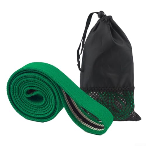 Dehnbares Spannband für Körperformung, Yoga, Sport, Widerstandsbänder (Grün, 20,4–40,8 kg) von FUBESK