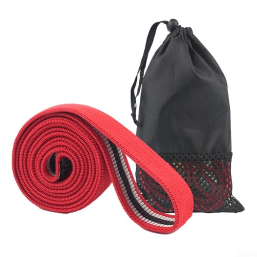 Stretch Out Strap Spannband für Körperformung, Yoga Sport Widerstandsbänder (Rot 6,8-13,6 kg) von FUBESK