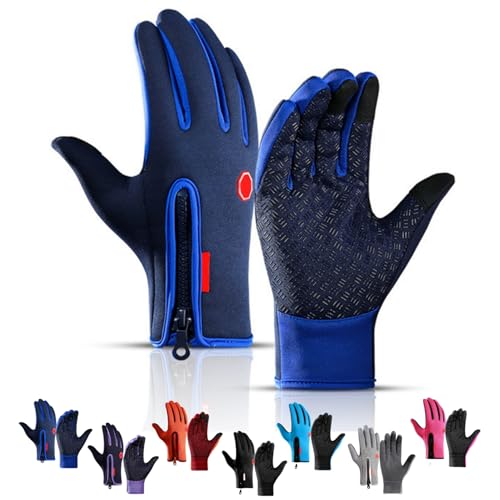 FUFRE Frostfit-Thermo Handschuhe, Frostfit Handschuhe Herren Damen Winter Touchscreen, Handschuhe Wasserdicht Herren, Thermo Handschuhe Fahrrad, für Outdoor-Arbeiten Laufen Radfahren (B-M) von FUFRE