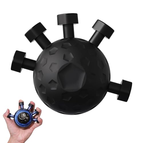 Handtrainer Fingertrainer, 2025 Neuest Griffkraft Trainer, Hand Unterarmtrainer, Grip Trainer Hand Trainer, Hand Gripper Handmuskeltrainer für Sportler Musiker und Wiederherstellung der Hand (Schwarz) Handtrainer Fingertrainer, 2025 Neuest Griffkraft Trainer, Hand Unterarmtrainer, Grip Trainer Hand Trainer, Hand Gripper Handmuskeltrainer für Sportler Musiker und Wiederherstellung der Hand (Schwarz) von FUFRE