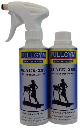 FULLGYM 2 x 280 ml BLACK-280 Molybdenum Long Life Universal Schmiermittel für Laufband von FULLGYM