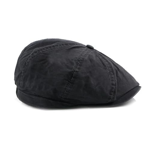 FULUJIDI Barett Baskenmützen Baumwolle Einfarbig Newsboy Caps Flache Kappe Männer Und Frauen Maler Beret Hüte 55-59Cmwear Gray von FULUJIDI