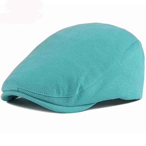 FULUJIDI Barett Baskenmützen Berets Flat Cap Hüte Für Männer Frauen Solid Künstler Maler Hut Verstellbare Beret Cap 55-59Cm Acidblue FULUJIDI Barett Baskenmützen Berets Flat Cap Hüte Für Männer Frauen Solid Künstler Maler Hut Verstellbare Beret Cap 55-59Cm Acidblue von FULUJIDI
