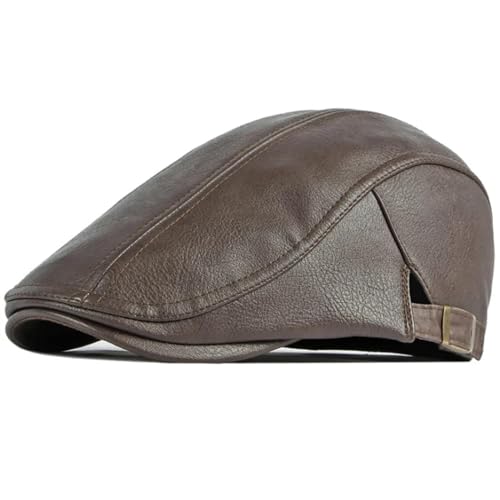 FULUJIDI Barett Baskenmützen Berets Kappen Für Männer Frauen Hüte Für Männer Vintage Flat Cap Beret Hüte 55-60Cmverstellbare Kaffee von FULUJIDI