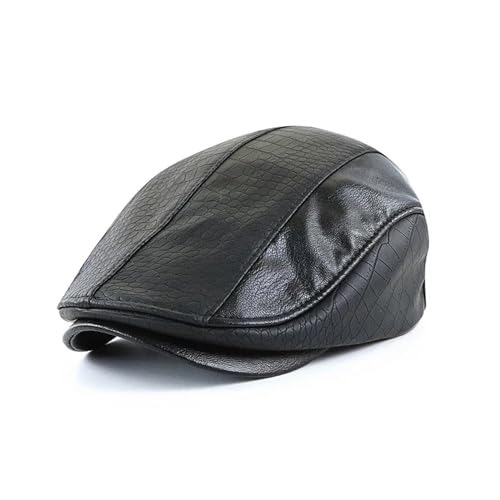 FULUJIDI Barett Baskenmützen Mütze Warm Beret Damen Mode Newsboy Caps Mann Maler Hut Head55-60Cm Schwarz von FULUJIDI