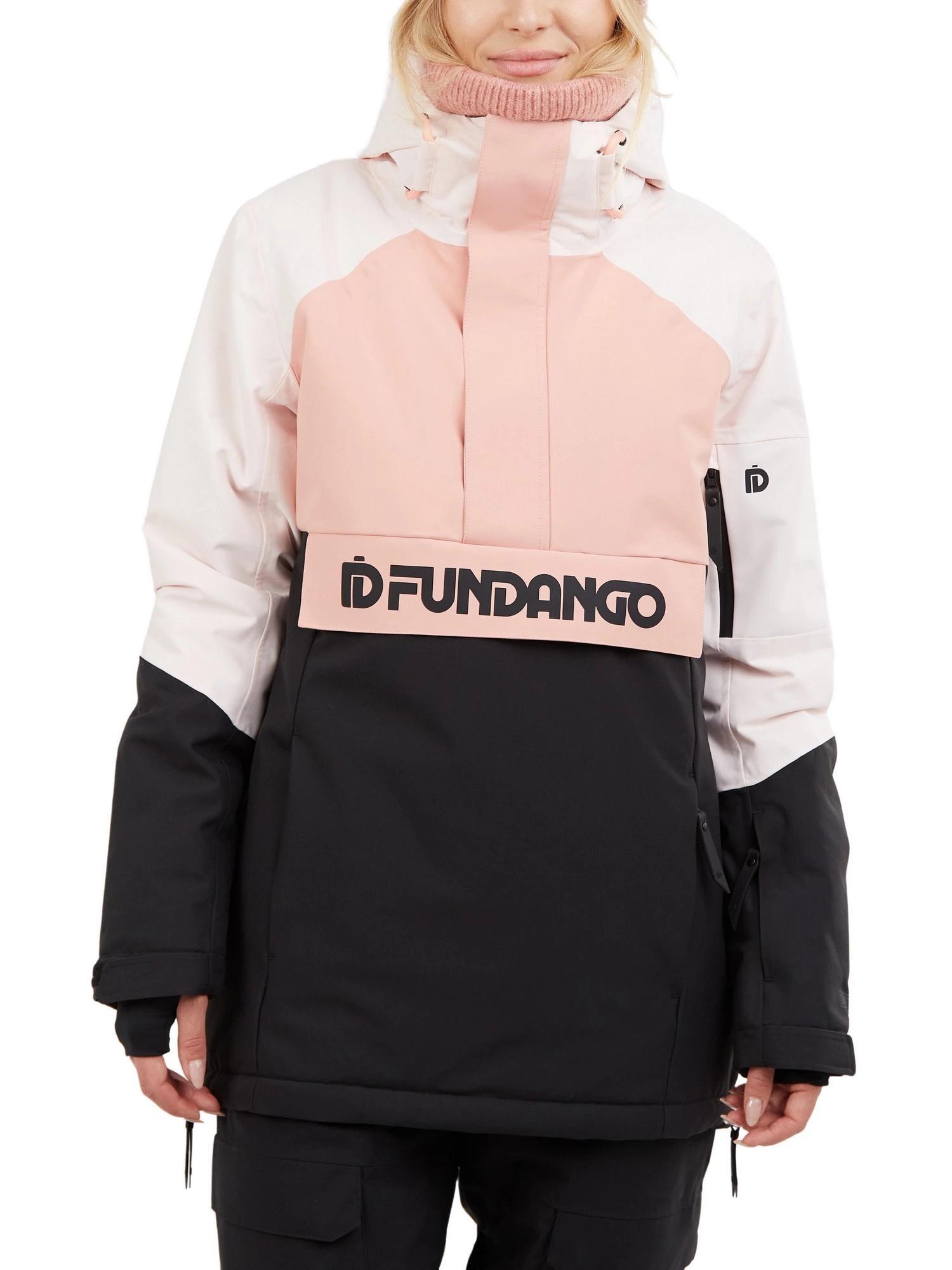 Skijacke Birch Logo Anorak Damen - rosa von FUNDANGO