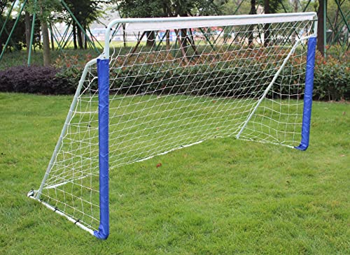 FUNJEPE Tragbares Stahl-Fußballtor/Fußballtor, Outdoor, Gartentraining, mit verrottungsfestem Fußballnetz und Tragetasche, 240 cm FUNJEPE Tragbares Stahl-Fußballtor/Fußballtor, Outdoor, Gartentraining, mit verrottungsfestem Fußballnetz und Tragetasche, 240 cm von FUNJEPE