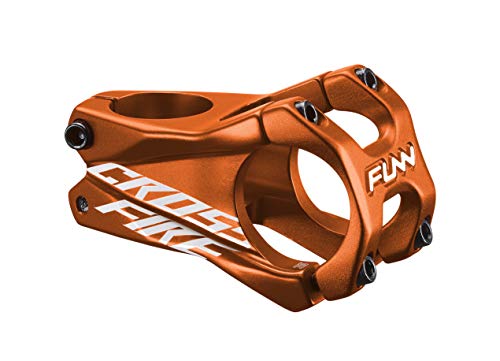 FUNN Crossfire Mountainbike Vorbau mit 35mm Lenkerklemmung - Langlebiger und Leichter Legierungs-Vorbau für Mountainbike und BMX-Bike, Länge 50mm Vorbau (Orange) von FUNN