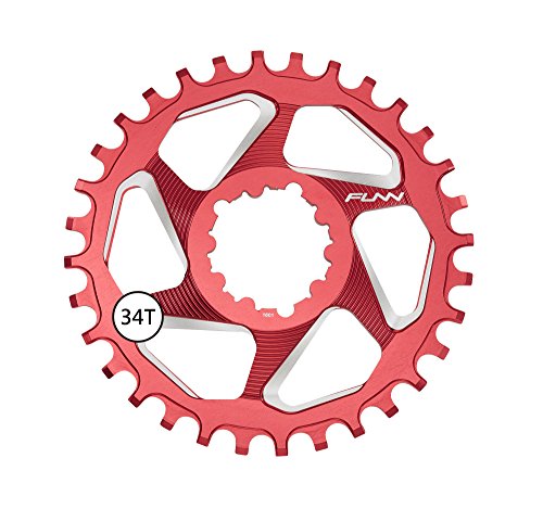 Funn Solo DX Narrow Wide Kettenblatt für 9 10 11 12 Gang-Kette, passend für SRAM Direct Mount Interface Kurbelgarnitur, 6mm Versatz, Einzelgeschwindigkeits-Kettenblatt (34 Zähne, Rot) Funn Solo DX Narrow Wide Kettenblatt für 9 10 11 12 Gang-Kette, passend für SRAM Direct Mount Interface Kurbelgarnitur, 6mm Versatz, Einzelgeschwindigkeits-Kettenblatt (34 Zähne, Rot) von FUNN