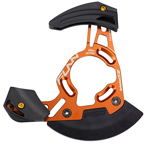 FUNN Zippa DH Kettenführung, ISCG05 Schnittstelle, BSA Adapter inklusive, 32T-38T, Kettenprotektor für Mountainbike (Orange) FUNN Zippa DH Kettenführung, ISCG05 Schnittstelle, BSA Adapter inklusive, 32T-38T, Kettenprotektor für Mountainbike (Orange) von FUNN