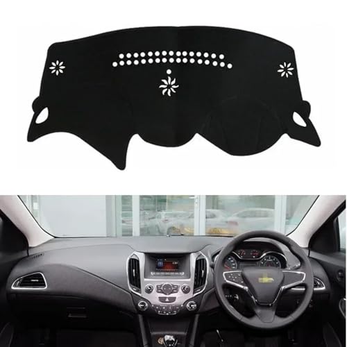 FUNOJIM Auto Armaturenbrett Abdeckung Sunshade Matten Vermeiden Sie Licht Pads, Für Chevy Chevrolet Cruze 2016-2018 von FUNOJIM