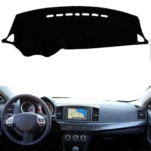 FUNOJIM Auto Armaturenbrett Abdeckung Sunshade Matten Vermeiden Sie Licht Pads, für Mitsubishi Lancer EX 2008 2009 2010 2011 2012-2015 2016 2017 von FUNOJIM