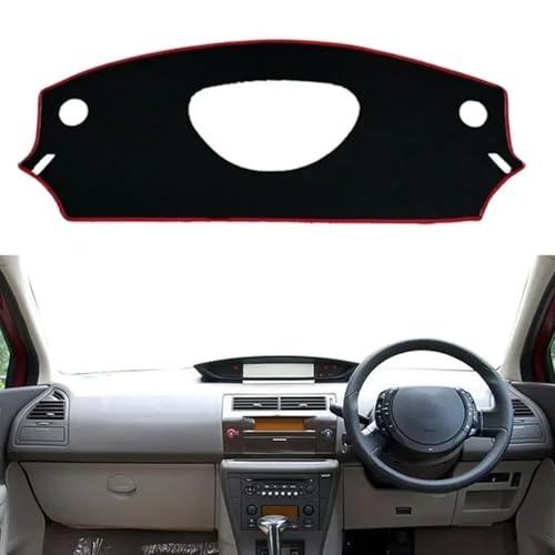 FUNOJIM Auto Armaturenbrett Abdeckung Sunshade Matten Vermeiden Sie Lichtpads, Für Citroen C4 C-Quatre 2004-2010 von FUNOJIM