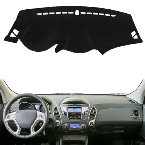 FUNOJIM Auto Armaturenbrett Abdeckung Sunshade Matten Vermeiden Sie Lichtpads, für Hyundai Tucson ix35 2010-2012 2013 2014 2015 von FUNOJIM