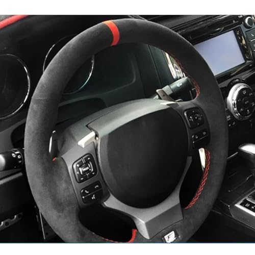 FUNOJIM Autozubehör Original Lenkrad Geflecht Auto Lenkrad Abdeckung Wildleder, für Lexus NX300 NX300H IS350 2015-2021 von FUNOJIM