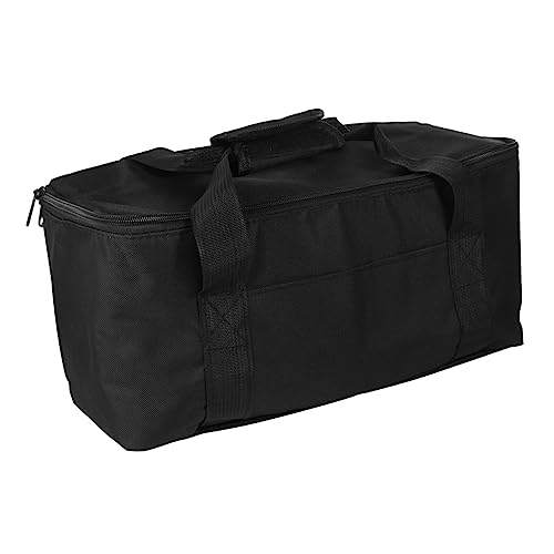 FUNOMOCYA isolierte Tasche isolierte kühlbox isolierbeutel shoppingsack Isolierbox gotbbag isolierter Picknickkorb tragbare Lunch-Kühltasche isolierende Thermotasche Pizza-Liefertasche Black von FUNOMOCYA