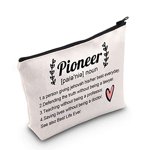 Pioneer Definition JW Geschenk Pionier Schule Geschenk für Pioniere JW Zeugen Best Life Pioneer Student Geschenk Make-up Tasche, gebrochenes weiß, big, Pioneer UK Pioneer Definition JW Geschenk Pionier Schule Geschenk für Pioniere JW Zeugen Best Life Pioneer Student Geschenk Make-up Tasche, gebrochenes weiß, big, Pioneer UK von FUNYSO